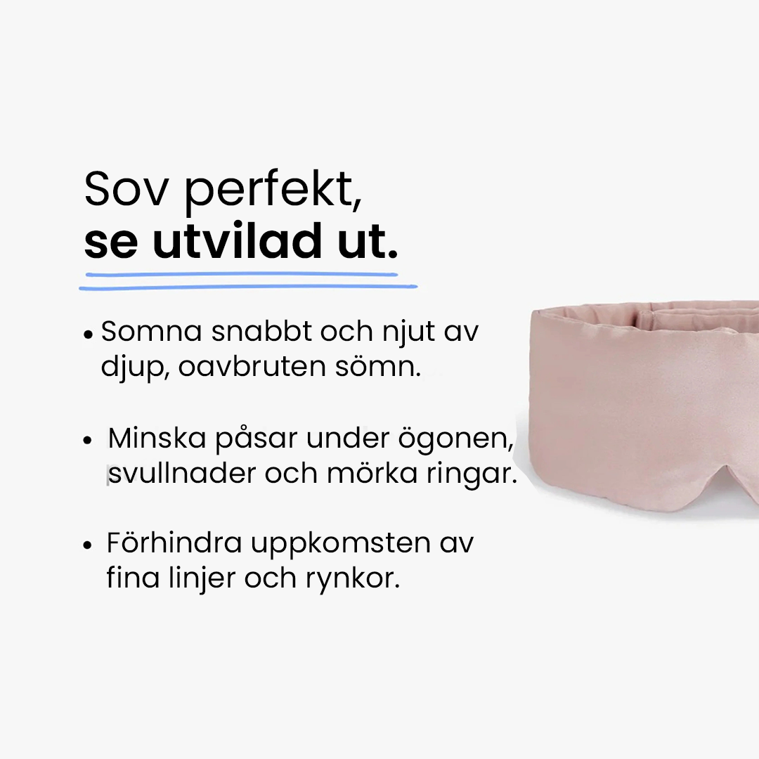 Deep Sleep Mask med premium silke